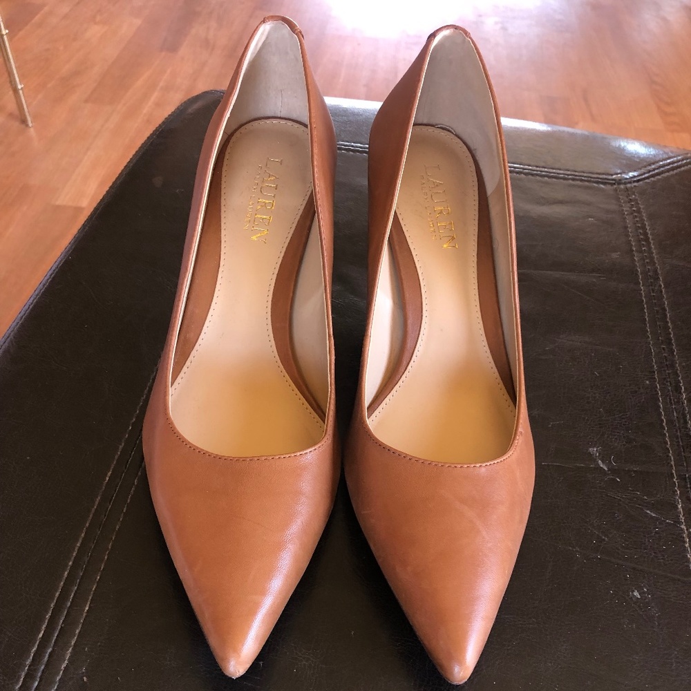Lauren Ralph Lauren Lanette Leather Pump, Size 8